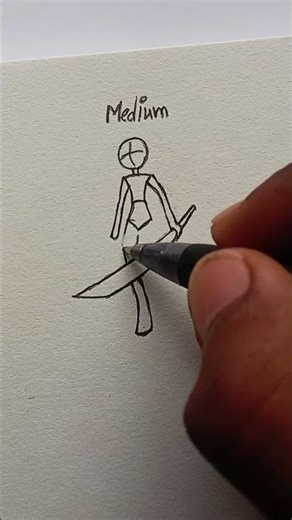 How to draw body stickman sword 🗡️ #drawing #tutorial #art