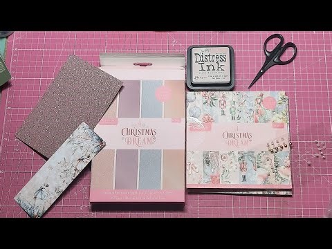 Easy pink Christmas tag tutorial. Measurement tip