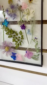 Glass Pressed Flower Frames, Floating Frame With Dried Flowers, Wall Decor, Gallery Wall Frame - Etsy