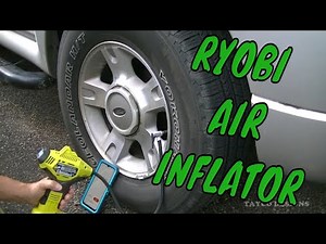 Ryobi 18V Inflator Digital Cordless Air Compressor Portable Tire Pump #ryobi
