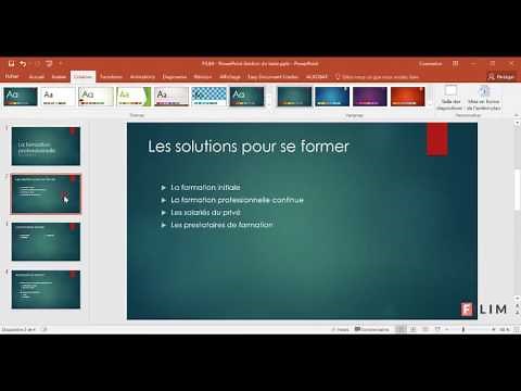 PowerPoint - 1 Basique - Cours Gestion du texte et thème
