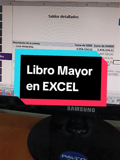 Creando un libro mayor en Excel para contabilidad
