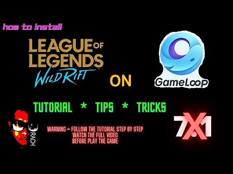 Wildrft on Gameloop Full Tutorial I Smooth and Fast