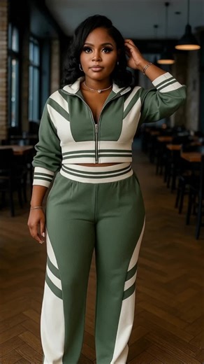 Women's Colorblock Print Zip Up set #tiktokshopcybermonday #tiktokshopblackfriday #tiktokshopcreatorpicks #spotlightfinds #twopieceset