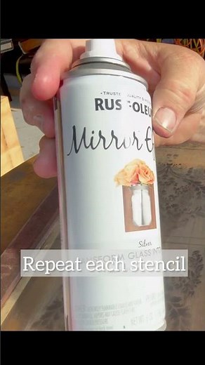 Creating a mercury glass finish with spray paint and alcohol