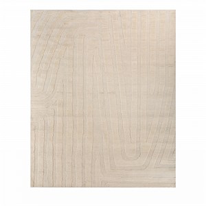 Snow White Hand-Knotted Rug