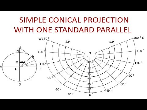 Simple Conical Projection One Standard Parallel