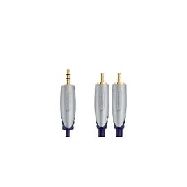 Bandridge Premium - Câble audio - mini-phone stereo 3.5 mm mâle pour RCA mâle - 2 m - blindé | Rakuten
