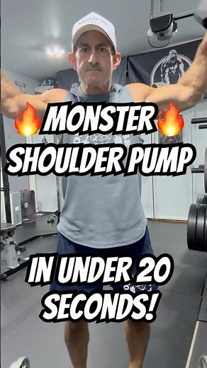 Lateral Raises ➜ Front Raises | Shoulder Pump 🔥 #shortsvideo