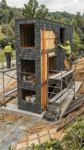 From Shipping Containers to a Stunning 3-Story House in 18 Seconds! ⏳