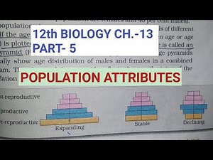 Class 12 biology chapter 13,part 5||Population attributes||Study with Farru