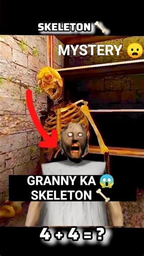 GRANNY THIS PLAYER SAD STORY SKELETON II 🥺 #granny #shortvideo #trending