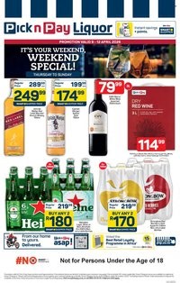 PICK N PAY specials - Liquor Weekend Specials (2026-04-09 -...