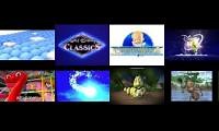 Mix of 8 videos from youtube : All the logos going to Reverse