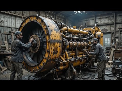 Incredible Transformation! Caterpillar Dozer Engine Complete Rebuild