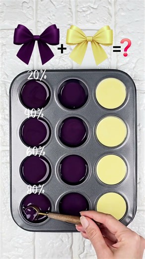Pastel Yellow Meets Dark Night – Stunning Color Blend!” #colormixing #colorpalette #colormix #asmr