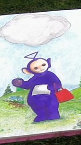 35K views · 446 reactions | Reading is magical, especially in Teletubbyland ❤️ #WorldBookDay Video: Dipsy, the green Teletubby, reads a magic book that shows an illustration of Tinky Winky, the purple Teletubby, holding a red bag and standing in the grass under a cloud. On the next page of the book, there is an illustration of Tinky Winky smiling and standing under a rain cloud. | Teletubbies | Facebook