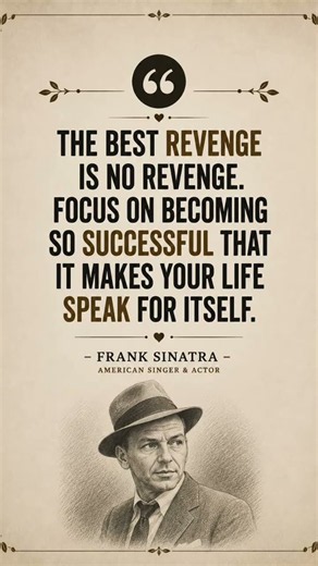 The Best Revenge Is Your Success | Frank Sinatra