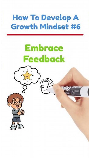 How To Develop A Growth Mindset #6 Embrace Feedback #growthmindset #growthmindsetforkids