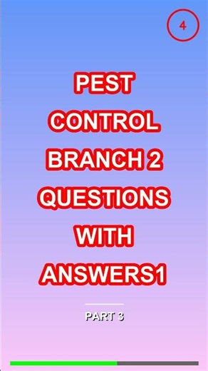 pest control branch 2 QUESTIONS WITH ANSWERS1