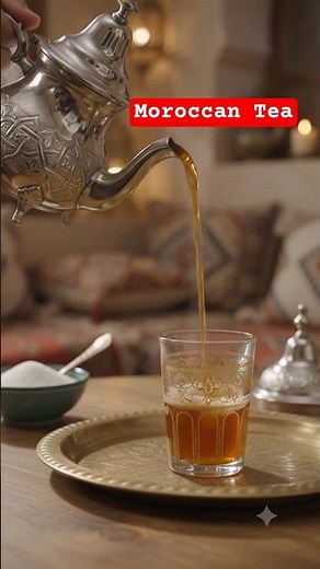 Traditional Moroccan Mint Tea: A calming ritual 🍵 #tea #relaxing