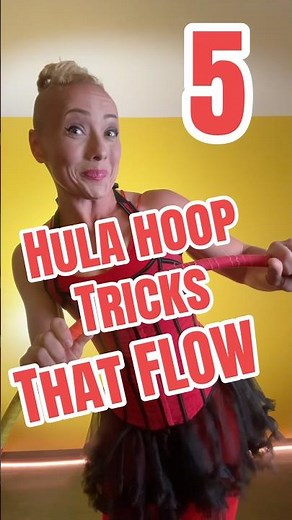 5 hula hoop tricks that flow 💋 #hulahoop #hulahoopworkout #dance