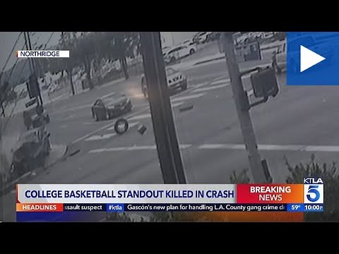 Surveillance shows crash that killed basketball star Terrence Clarke