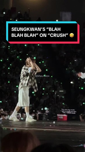 it’s okay boo, you’re still my favorite. Besides, that’s what I sing most of the time too. 🤣❤️ #Seventeen #New_ #New_TourInSingapore #BooSeungkwan #Crush