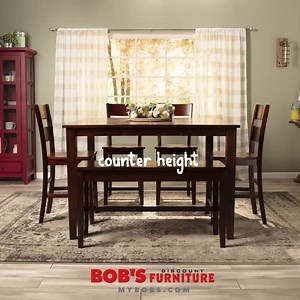 2.4M views · 1.8K reactions | A seat for everyone at the table. Complete dining sets from $599 - including all the chairs, or benches you need. Shop now. | Bob's Discount Furniture | Facebook
