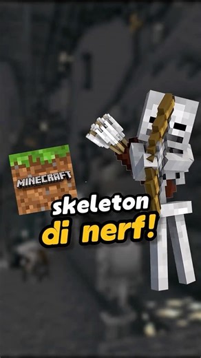 Skeleton Minecraft Bedrock Di Nerf!