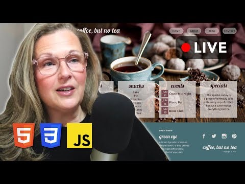 LIVE 🟤 Building a Bakery Menu with HTML, vanilla CSS + JS Project | Part 5