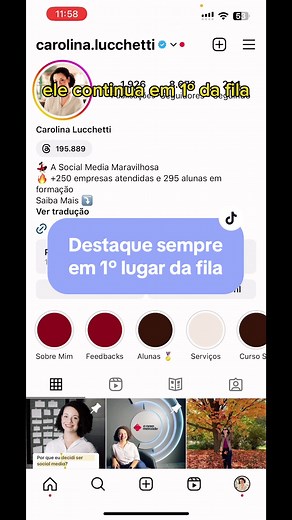 Como deixar o destaque do Instagram “Comece por aqui” sempre na frente? #destaqueinstagram #destaqueinsta #destaquesparainstagram #socialmediabr