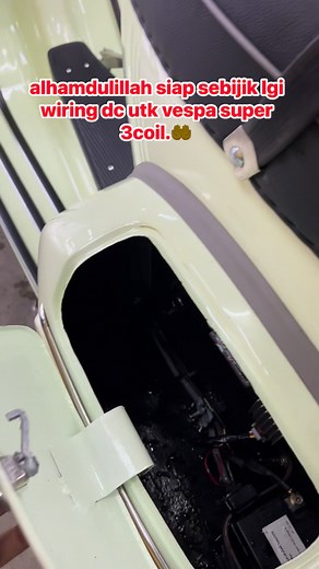 vespa super wiring dc siap✅ #benkelvespakoklanas | Mohd Zamri Zulkifli