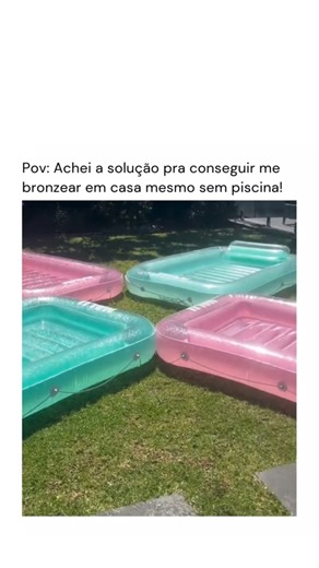 Piscina inflável para refrescar o verão | Nunca vou desistir de você.