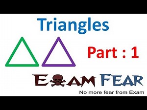 Maths Triangles part 1 (Introduction) CBSE class 9 Mathematics IX