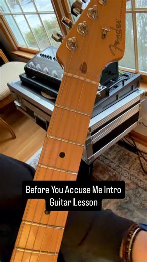 HomeTracks Guitar on Instagram: "Before You Accuse Me Intro Guitar Lesson Learn how to play the Before You Accuse Me intro the way Creedence Clearwater Revival played it. I break down the classic CCR-style intro so you can play it clean, confidently, and with the right feel. This song was written by Bo Diddley. Perfect for beginner and returning guitar players who want to build real-world rhythm and blues-rock technique—without overcomplicating it. If you’re learning guitar later in life or gett