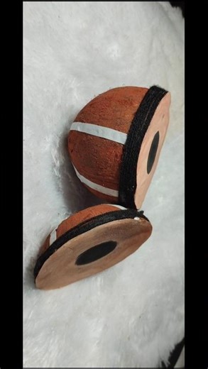 coconut 🥥 shell to beautiful Tabla#coconutshell#craft#shots #trending #diy#viralsong