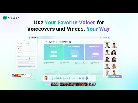Fineshare FineVoice: Use Your Favorite Voices for Voiceovers and Videos, Your Way.