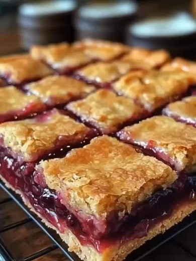 Cherry Bars: A Sweet, Fruity Delight You Can Make at Home Ingredients For the base and topping: 1 cup (225g) unsalted butter, softened 1 cup (200g) granulated sugar 1 teaspoon vanilla extract 2 large eggs 2 cups (250g) all-purpose flour 1 teaspoon baking powder 1/4 teaspoon salt For the cherry filling: 2 cups fresh or frozen cherries (pitted) 1/2 cup (100g) granulated sugar 2 tablespoons cornstarch 1 teaspoon lemon juice 1 teaspoon vanilla extract Step-by-Step Method 1. Prepare the Cherry Fillin