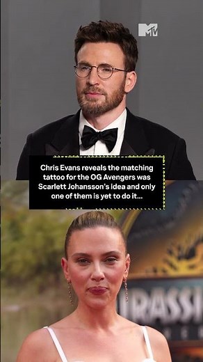Scarlett Johansson coming up with the OG Avengers tattoo is so cute 🥹