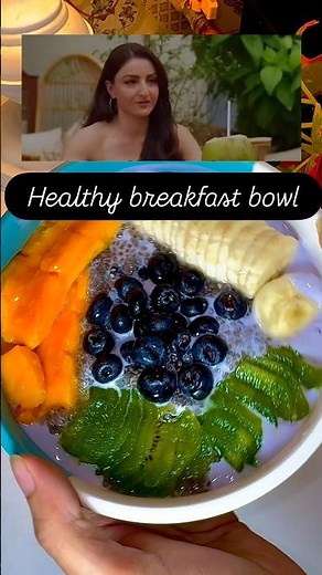 Healthy Breakfast Bowl Recipe 🥣| High Protein Yogurt Bowl with Chia Seeds & Fresh Fruits#shorts#new
