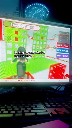 Playing on computer watch my full video “””￼