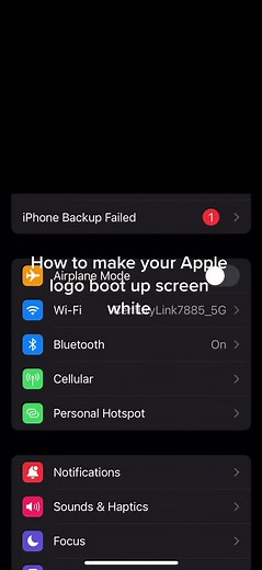 How to make your iPhone boot up screen white next video I’m a say how to make your Apple logo different colors