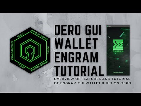 DERO GUI Wallet Engram - Tutorial (Windows)