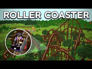 I Built a Roller Coaster In Survival Minecraft!
