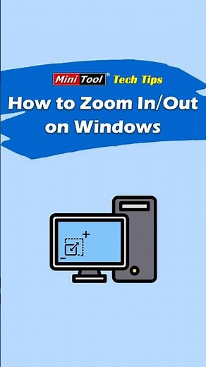 How to Zoom In and Zoom Out on Windows? #windowstips #windows #zoominzoomout