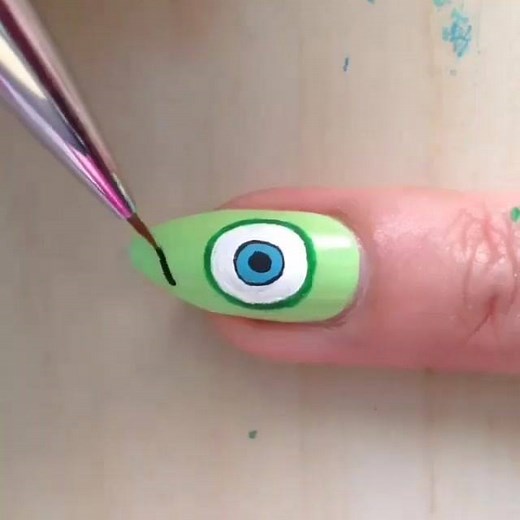 How to draw Mike Wazowski from Monsters :) More beauty videos (daily update)! -> www.beautygram.net - Add your own video or photo! | Beautygram - Nails, Makeup and Hair