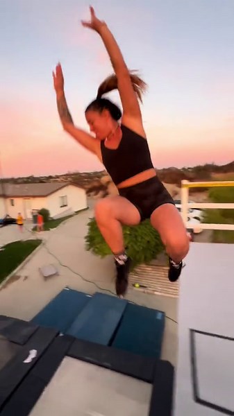 Competitive Dancer Learns Extreme Sports Acrobatics