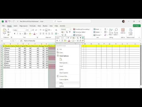 👉Mastering Excel RANK Function: How to Create a Dynamic Leaderboard and Handle Duplicate Ranks