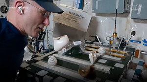 NASA Astronaut Takes Sip of Coffee From Zero-Gravity Cup He Designed Himself